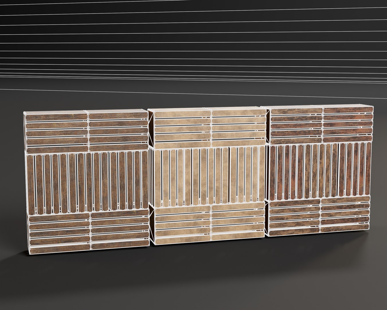 3D Modular Stacked Crate Shelves - TurboSquid 2357992