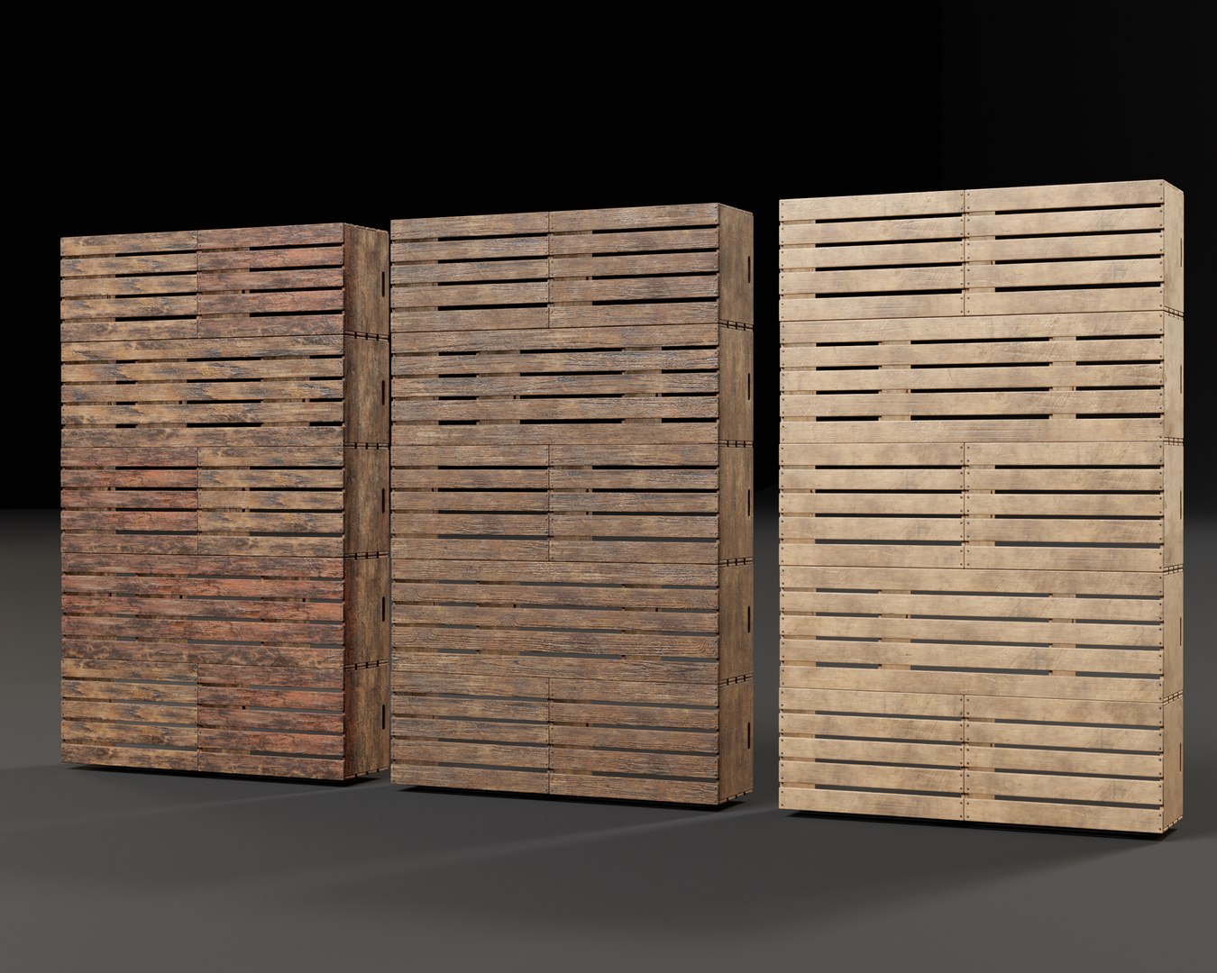 3D Modular Stacked Crate Shelves - TurboSquid 2357992
