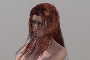 woman character rigged model