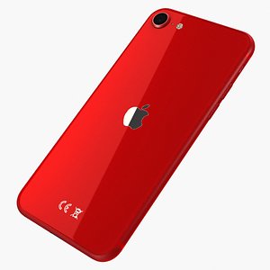 3D iPhone SE 2022 Red
