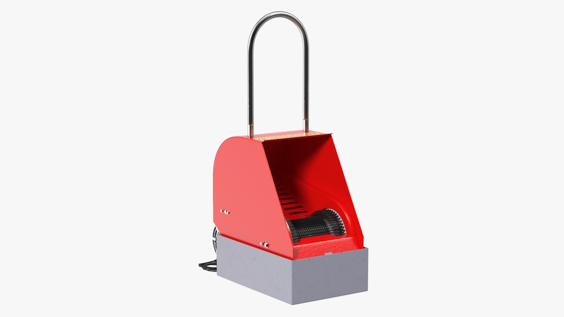 Electric Red Boot Cleaner 3D model preview