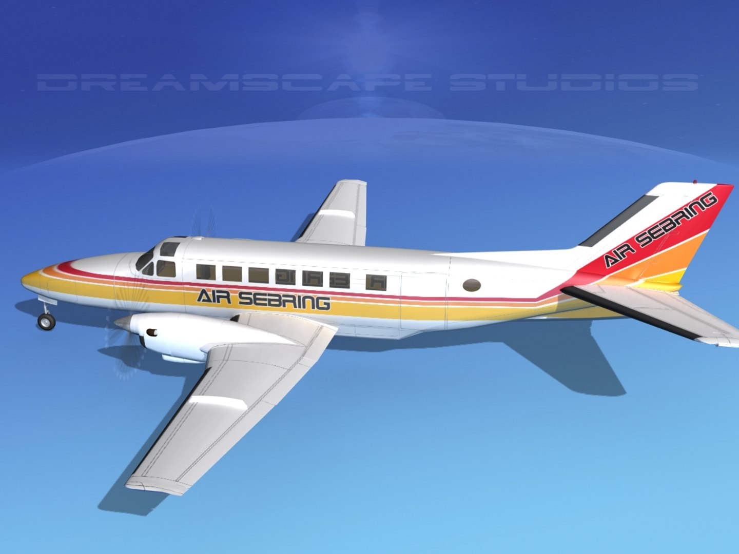 Beechcraft Air 3d Model