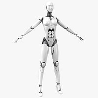 Sci-Fi Female Cyborg Robot