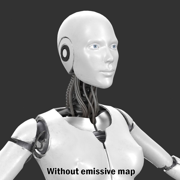 3d max sci-fi female cyborg robot