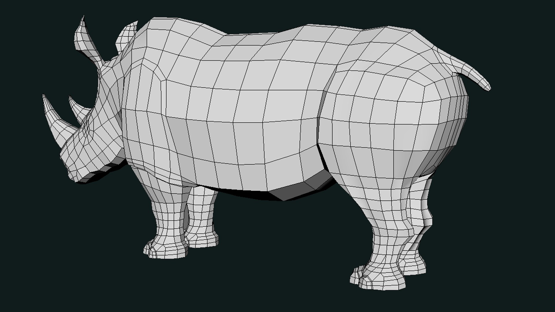 Rhino Low Poly base Mesh 3D model https://p.turbosquid.com/ts-thumb/Jj/A7imnG/3a/rhino4/png/1743257338/1920x1080/fit_q87/521a84d2b22a4e608525714f47685e3cea75038b/rhino4.jpg