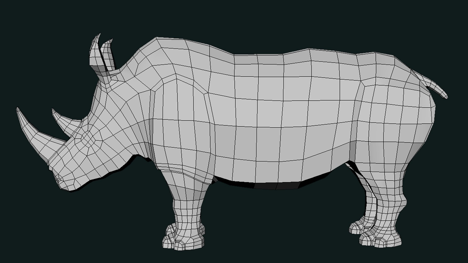 Rhino Low Poly base Mesh 3D model https://p.turbosquid.com/ts-thumb/Jj/A7imnG/aq/rhino1/png/1743257336/1920x1080/fit_q87/84b42435e343eeaca9b23d8f814fc380ff38b936/rhino1.jpg