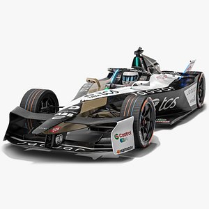 Jaguar TCS Racing Formula E Team 2025 Gen3 Race Car 3D model
