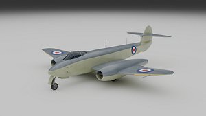 British First Generation Fighter Jet Gloster Meteor
