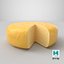 swiss cheese wheel cut 3D