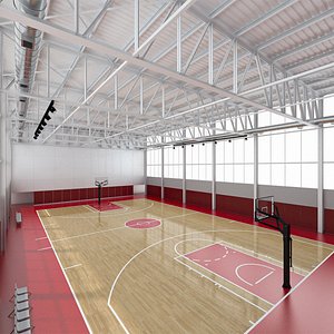 Basketball Gym 01 3D model