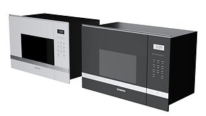 3D Microwave Siemens BF525LMW0 Black and White
