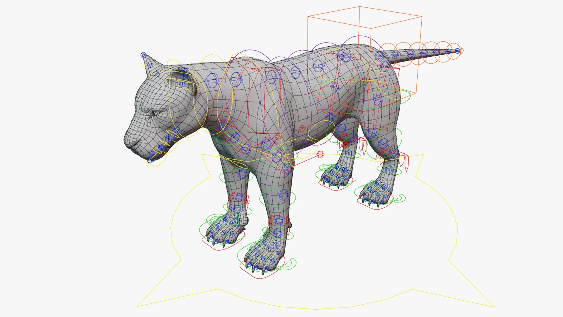 Rigged Lion Base Mesh 3D Model - TurboSquid 1516157