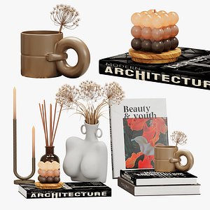 Decorative Set Body shaped art vase 3D model