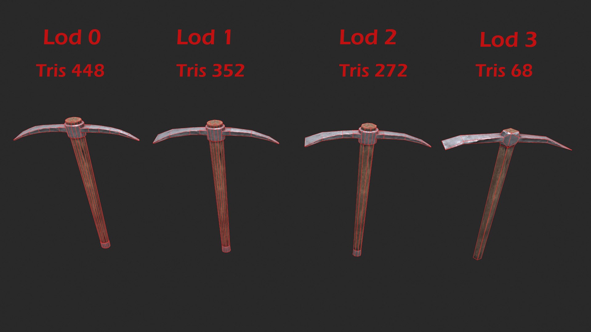 Pickaxe Tools Pick Model - TurboSquid 1693936