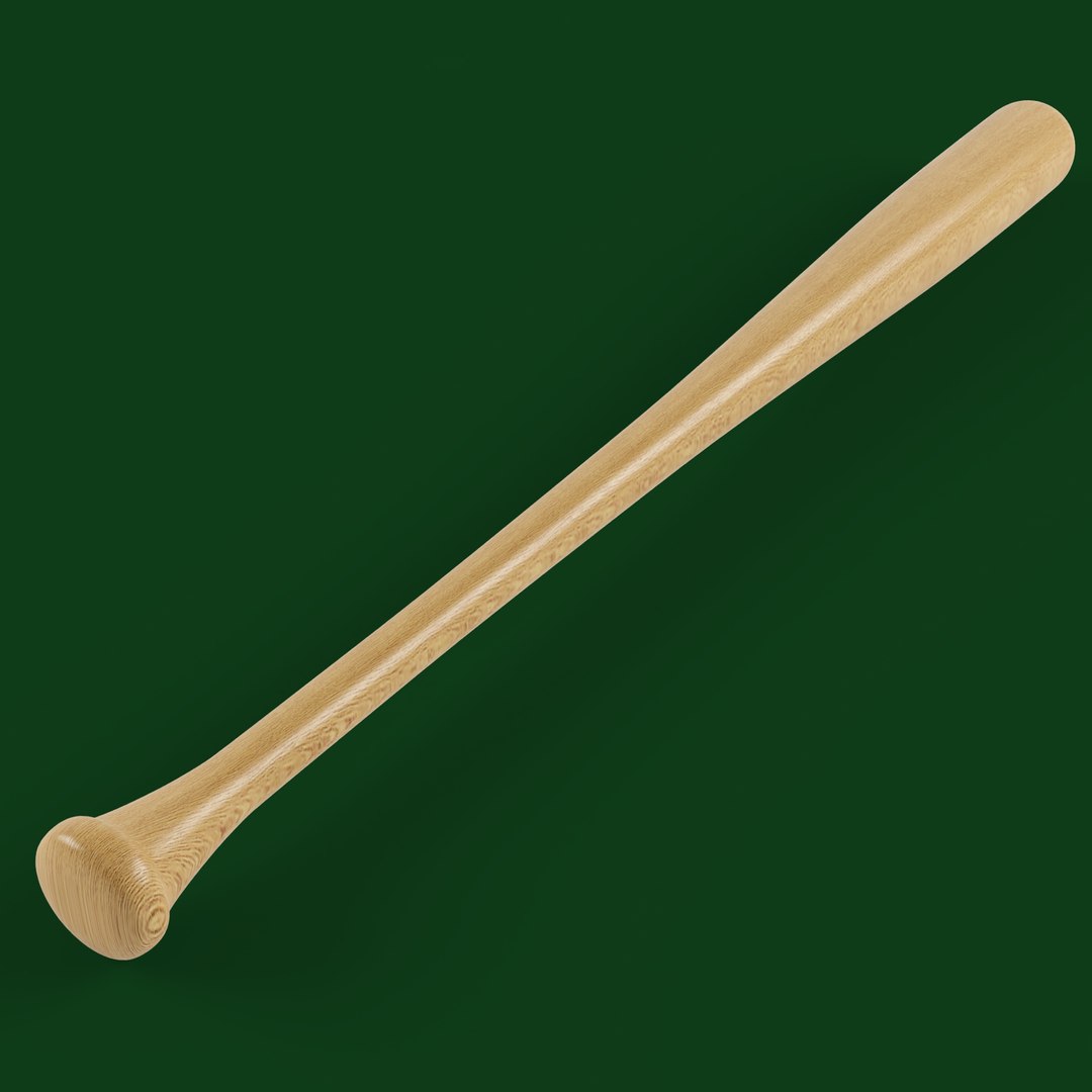 Wooden baseball bat 3D model TurboSquid 1246627