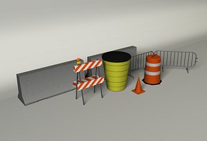 barricades 3d c4d