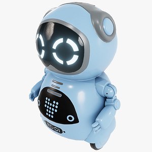 Blue Cute Robot Toy