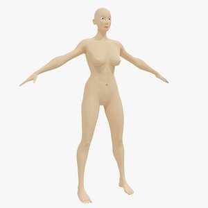 female character 3D model