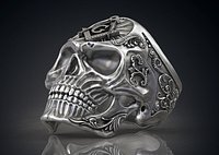 Ring Masonic Skull Freemasons Ring