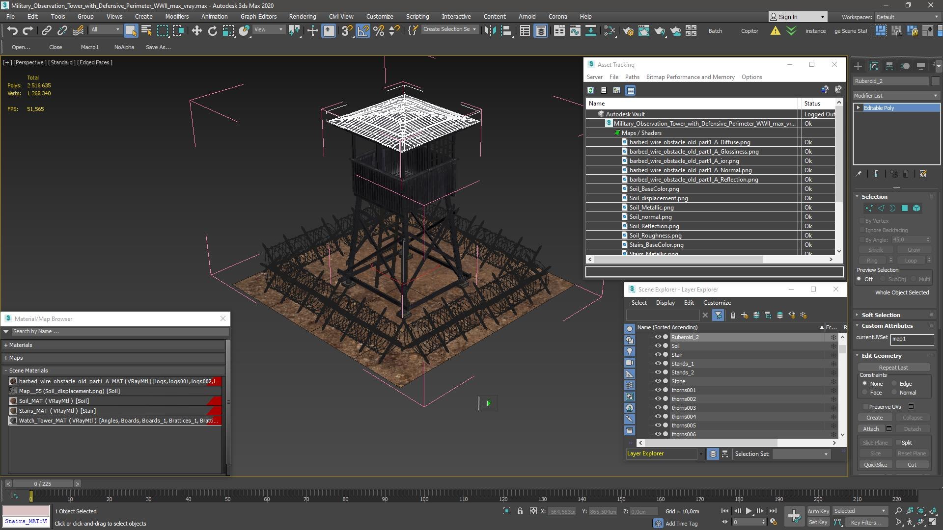 Military Observation Tower with Defensive Perimeter WWII 3D model https://p.turbosquid.com/ts-thumb/Jj/YwPvKW/tE/military_observation_tower_with_defensive_perimeter_wwii_015/jpg/1755500237/1920x1080/fit_q87/54b65918449aecd57ee326775d53158225d9897f/military_observation_tower_with_defensive_perimeter_wwii_015.jpg