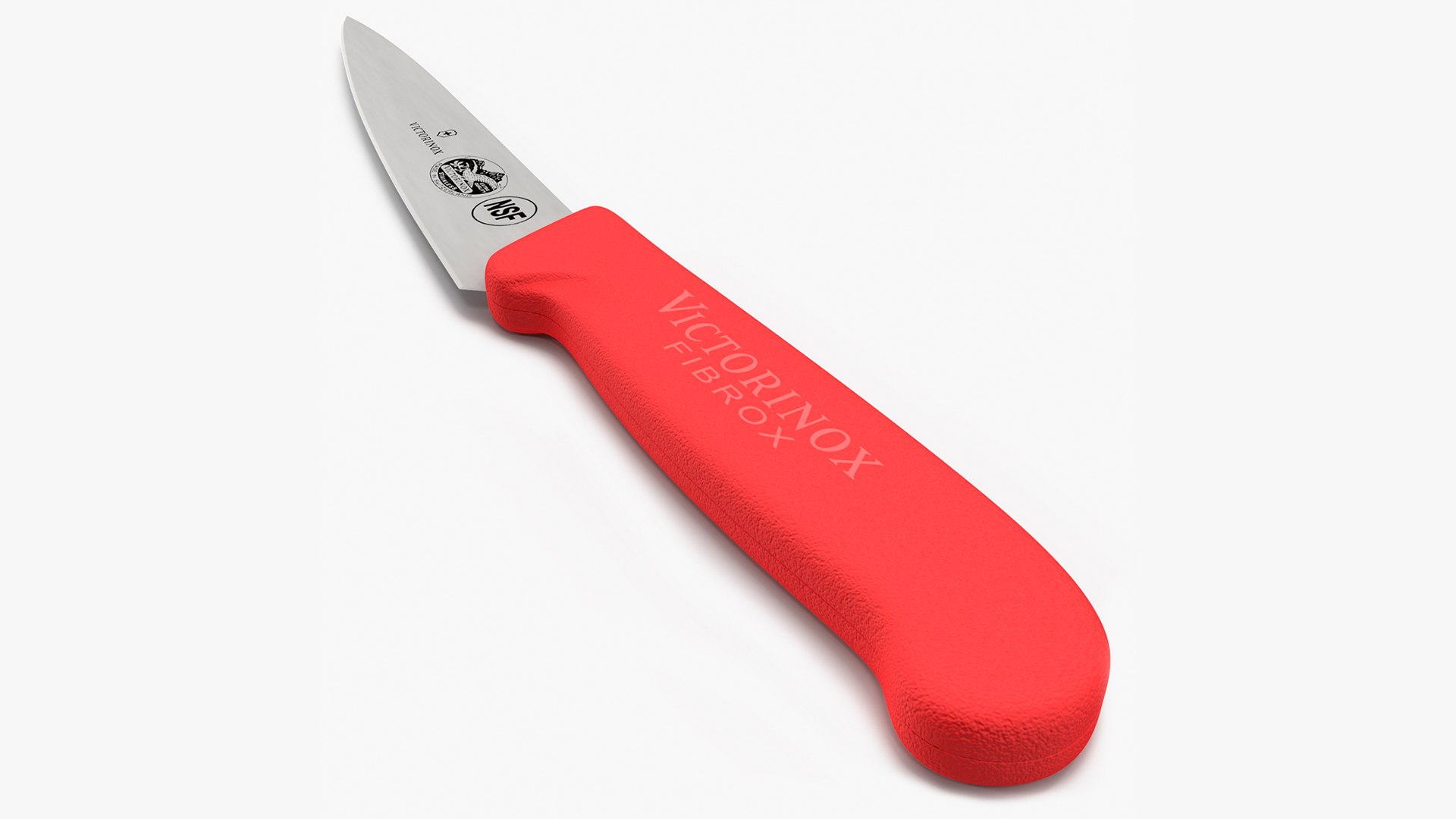 Red Kitchen Chef Pro Knife Victorinox 3D model preview