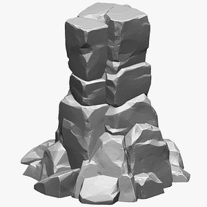 3D Mountain rock Zbrush sculpt model