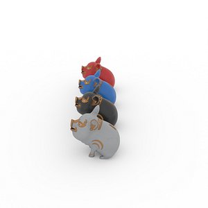 Piggy Bank V01 Clay Coin Bank