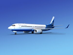 3d model boeing 737-800 737