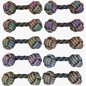 Pets Cats and Dogs Rope Dumbbell for Gnawing Chew Toy model