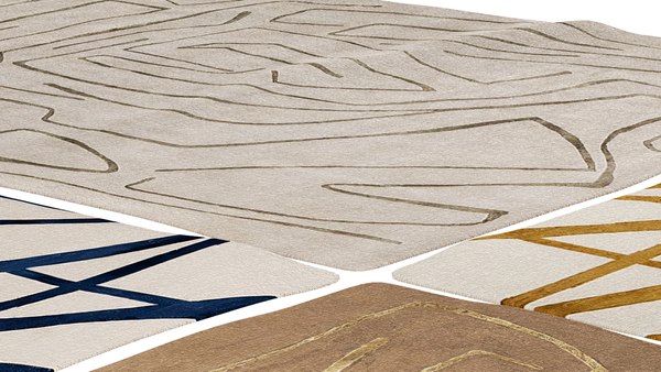 Four rugs by Corner Design model - TurboSquid 2050985