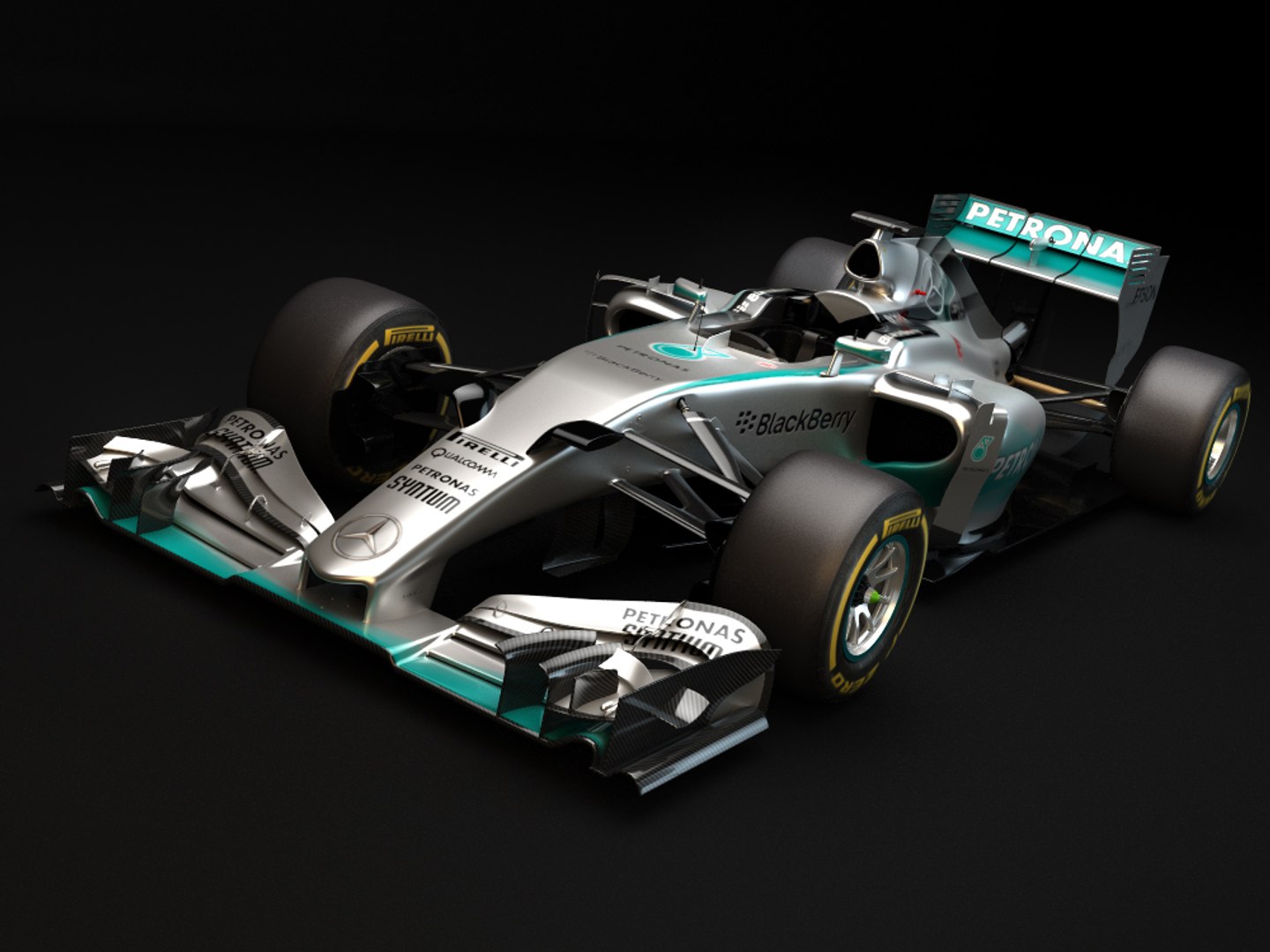 3d Mercedes Benz W06 2015