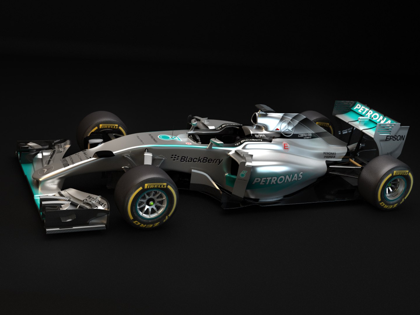 3d Mercedes Benz W06 2015