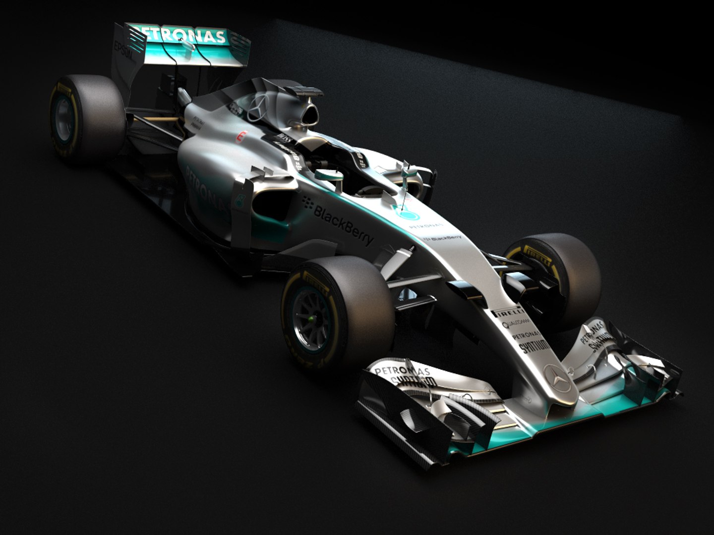 3d Mercedes Benz W06 2015