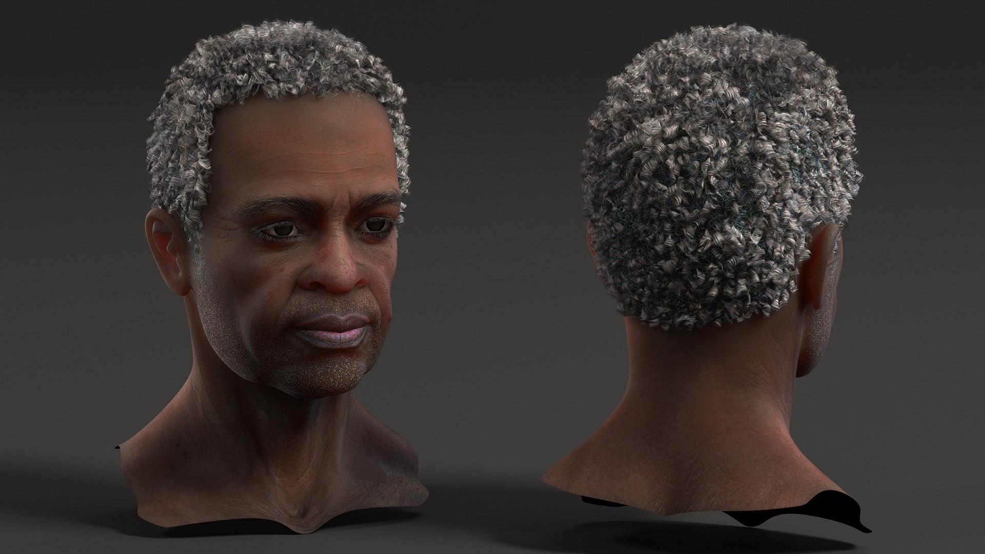 Afro American Grandpa Head 3D https://p.turbosquid.com/ts-thumb/Jj/nkU84Y/3x/afroamericangrandpahead3dmodel008/jpg/1673914736/1920x1080/fit_q87/d6aa74fcb98f00c5d82ee84ecf04b73a4cd7d7cf/afroamericangrandpahead3dmodel008.jpg