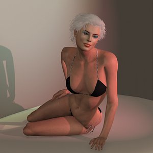 realistic tiia bw 3D