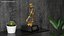 3D model Golfer Trophy Award Golden Mockup