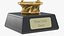 3D model Golfer Trophy Award Golden Mockup