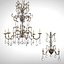 classic luxury chandelier wall lamp light candle sconce crystal bronze