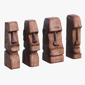 3D Moai sculpture