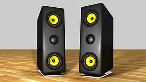 free c4d model creative speaker