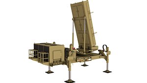 3D model Ground Based Mobile Multi Mission Radar