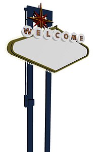 vegas sign 3d model