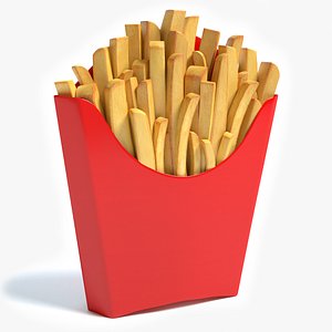 Download 3D French Fries Blender Models - TurboSquid