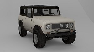Old Classic Off-Road SUV 3D model