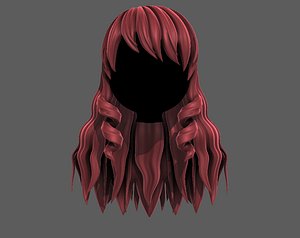 3D 3D Hair style for girl V96