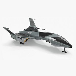 Futuristic Fighter Spaceship