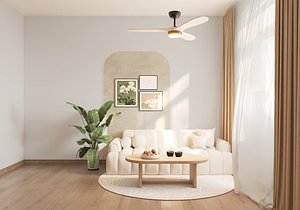 Korea Sofa set living room vray ready 3D model