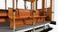 Sammlung alter Straßenbahnen