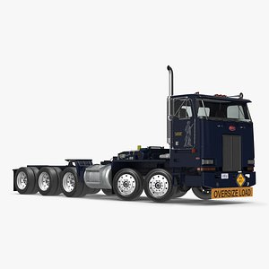 3D model Peterbild 362 Cab Over for Transporter Erector Loader Rigged for Cinema 4D