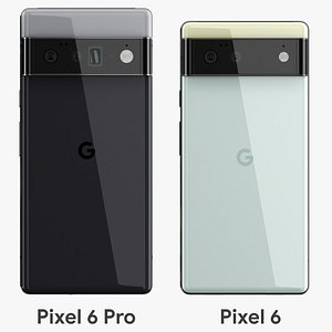 3D Google Pixel 6 Pro and Pixel 6